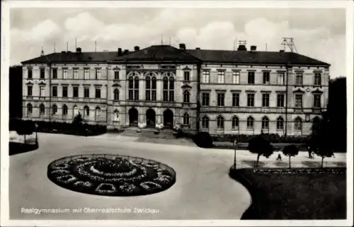 Ak Zwickau in Sachsen, Realgymnasium mit Oberrealschule