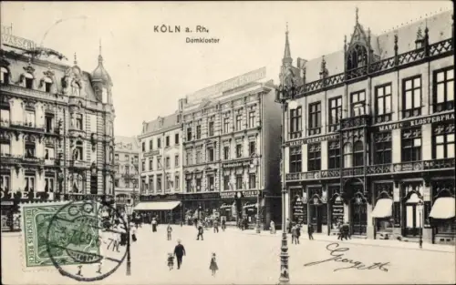 Ak Köln am Rhein, Domkloster, Geschäfte