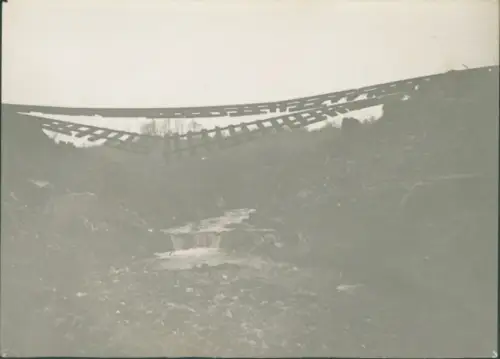 Foto Laon Aisne, Gesprengte Brücke, I. WK