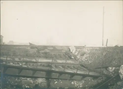 Foto Marcq en Barœul Nord, Kriegszerstörungen, Brücke, I. WK