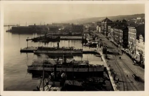 Ak Rijeka Fiume Kroatien, Riva Emanuele Filiberto