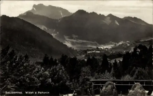 Foto Ak Szczawnica Polen, Panorama, Berge