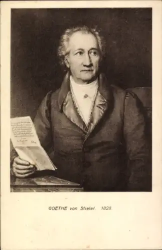 Künstler Ak Stieler, J. K., Dichter und Schriftsteller Johann Wolfgang von Goethe, Portrait