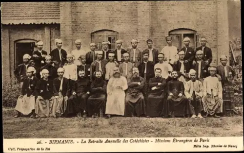 Ak Myanmar, La Retraite Annuelle des Catechistes, Missions Etrangeres de Paris