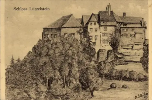 Ak La Petite Pierre Lützelstein Elsass Bas Rhin, Schloss