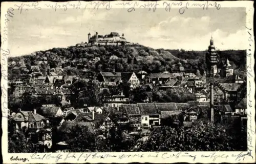 Ak Coburg in Oberfranken, Ortsansicht, Veste, Kirche