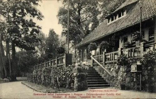 Ak Düsternbrook Kiel, Forstbaumschule, Restaurant