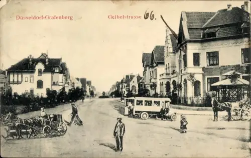 Ak Grafenberg Düsseldorf am Rhein, Geibelstraße