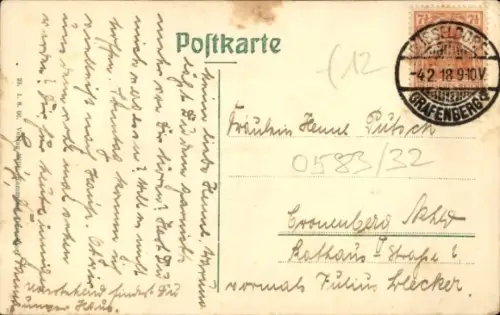 Ak Grafenberg Düsseldorf am Rhein, Geibelstraße