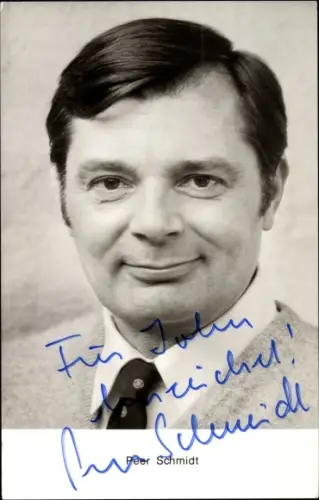 Ak Schauspieler Peer Schmidt, Portrait