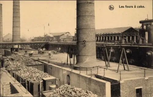 CPA Bois du Luc Wallonie Hainaut, Charbonnages, les fours à coke
