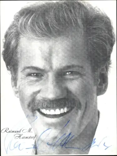 Ak Schauspieler Raimund M. Harmstorf, Portrait, Autogramm