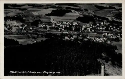 Ak Blankenstein an der Saale Rosenthal am Rennsteig, Fliegeraufnahme