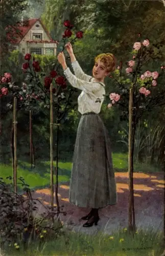 Künstler Ak Borrmeister, R., Rosenmond
