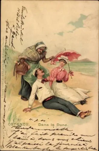 Litho Ostende, Flandre-Occidentale, Dans la Dune