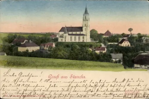 Ak Staucha Stauchitz Sachsen, Kirche