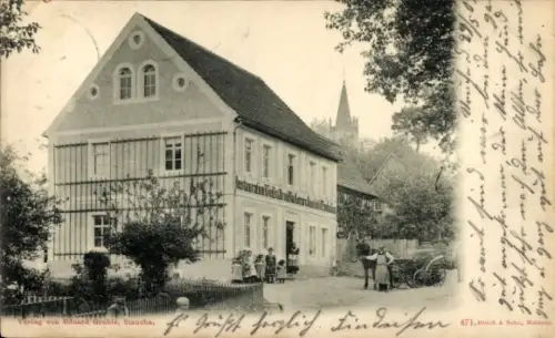 Ak Staucha Stauchitz Sachsen, Restaurant Findeisen