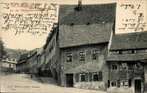 Ak Freiberg in Sachsen, Teilansicht