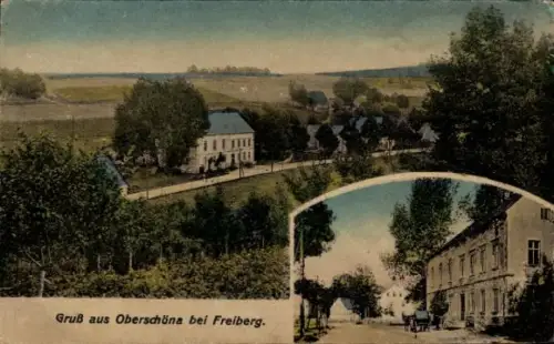 Ak Oberschöna bei Freiberg in Sachsen