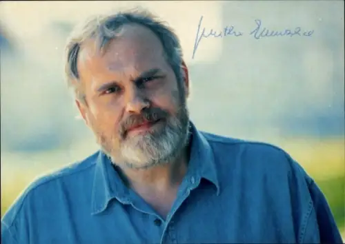 Autogrammkarte Opernsänger Gunther Emmerlich, Portrait, Autogramm