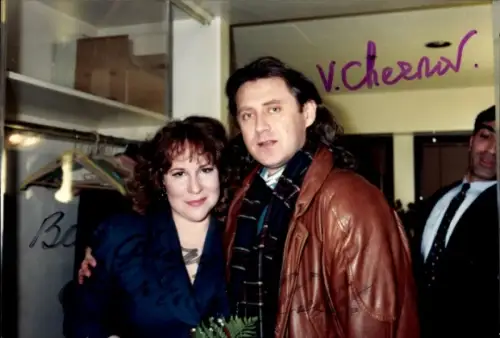 Foto Opernsängerin Aprile Millo und Vladimir Chernov, Portrait, Autogramm