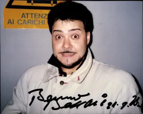 Foto Opernsänger Bruno Beccana, Portrait, Autogramm