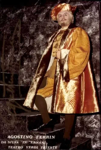 Foto Opernsänger Agostino Ferrin, Portrait, Autogramm