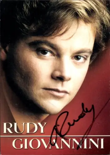 Autogrammkarte Opernsänger Rudy Giovannini, Portrait, Autogramm