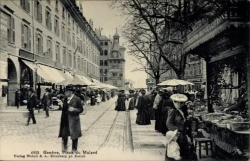 Ak Genève Genf Schweiz, Place du Molard