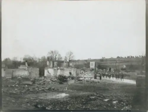 Foto Perthes lès Hurlus Marne, Kriegszerstörungen, I. WK