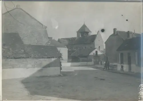 Foto Cauroy lès Hermonville Marne, Straße, Häuser, I. WK