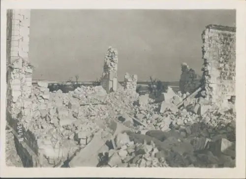 Foto Perthes lès Hurlus Marne, Kriegszerstörungen, I. WK