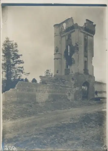 Foto Sillery Marne, Zerstörtes Schloss, I. WK