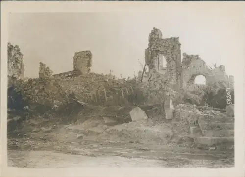Foto Perthes lès Hurlus Marne, Kriegszerstörungen, I. WK
