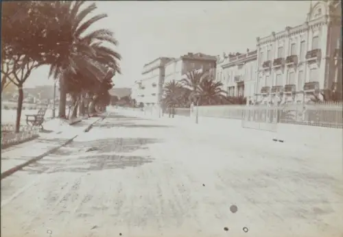 Foto Nice Nizza Alpes Maritimes, Straße, Häuser, Palmen