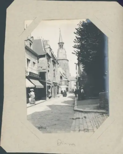 Foto Dinan Côtes-d’Armor, Straße, Häuser, Turm