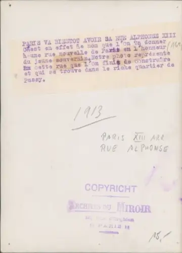 Foto Paris XIII., Rue Alphonse