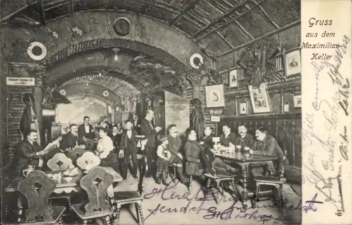 Ak Wien 1 Innere Stadt, Maximilian-Keller, Innenansicht
