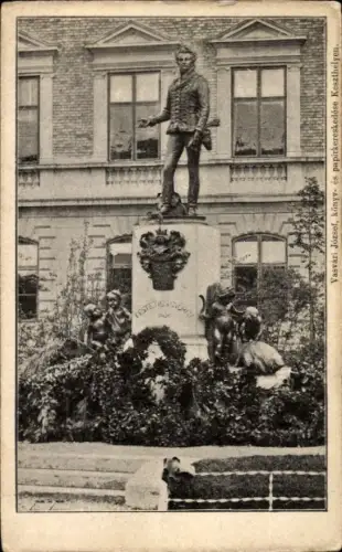 Ak Keszthely Kesthell Ungarn, György Festetics Denkmal
