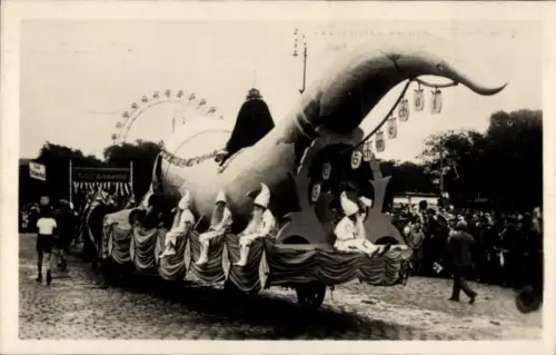 Ak Wien 2. Leopoldstadt, X. Deutsches Bundessängerfest, Gambrinuswagen, Praterrad