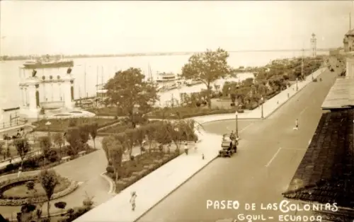 Foto Ak Ecuador, Paseo de la Colonias