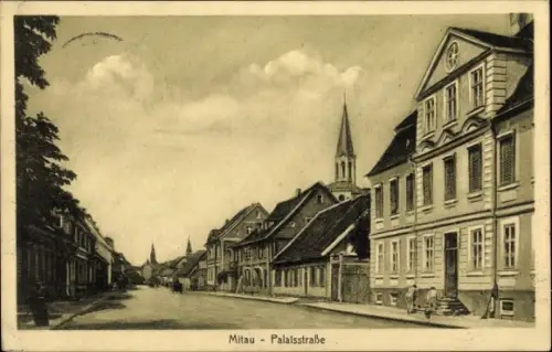 Ak Jelgava Mitau Lettland, Palaisstraße