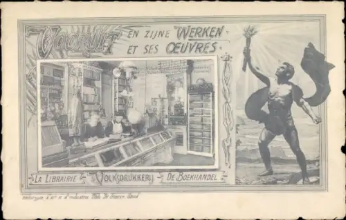 Ak Geschichte Niederlande, La Librairie, Volksdrukkerij De Boekhandel