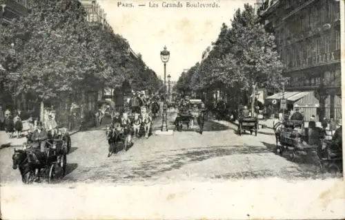 Ak Paris I Île de la Cité, Les Grands Boulevards