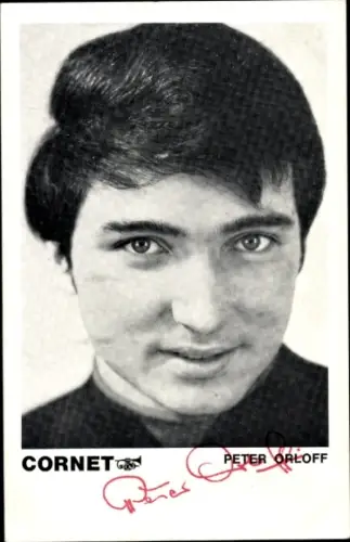 Autogrammkarte Sänger Peter Orloff, Portrait, Autogramm