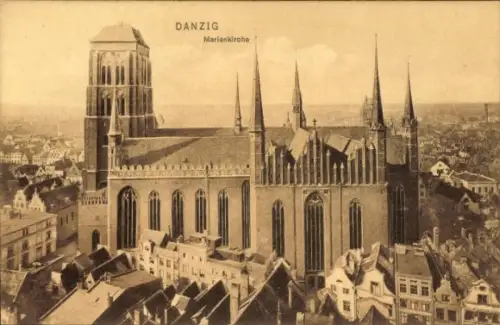 Ak Gdańsk Danzig, Marienkirche