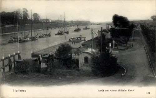 Ak Holtenau Kiel, Kaiser Wilhelm Kanal
