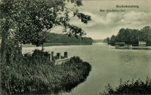 Ak Neu Babelsberg Neubabelsberg Potsdam, Am Griebnitz-See