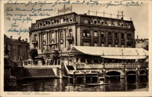 Ak Potsdam, Palast-Hotel, Inh. Richard Schwarz