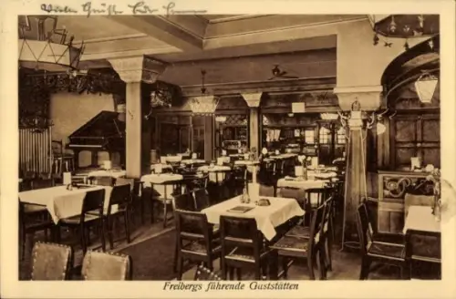 Ak Freiberg im Kreis Mittelsachsen, Hotel Schwarzes Ross, Bes. Reinhold Noack